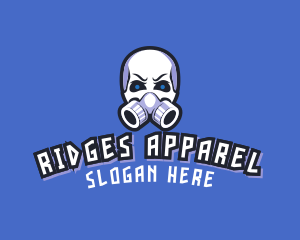 Skull Gas Mask logo design