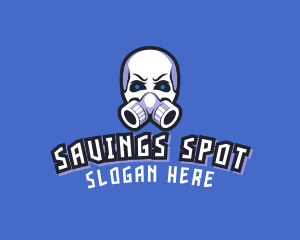 Skull Gas Mask logo design