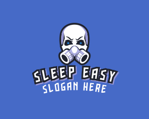 Skull Gas Mask logo design