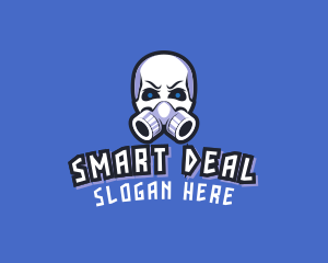 Skull Gas Mask logo design