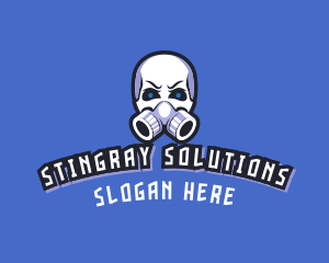 Skull Gas Mask logo design