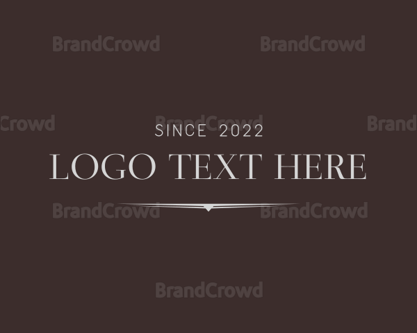 Elegant Serif Wordmark Logo