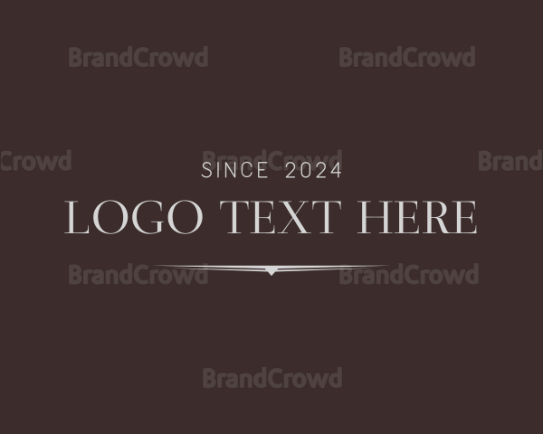 Elegant Serif Wordmark Logo