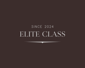 First Class - Elegant Serif Wordmark logo design