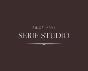 Elegant Serif Wordmark logo design