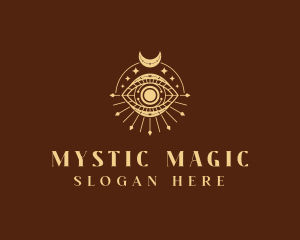 Crescent Mystic Eye logo design