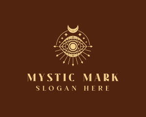 Crescent Mystic Eye logo design