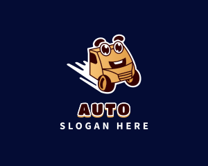 Playful - Cute Truck Delivery Import logo design