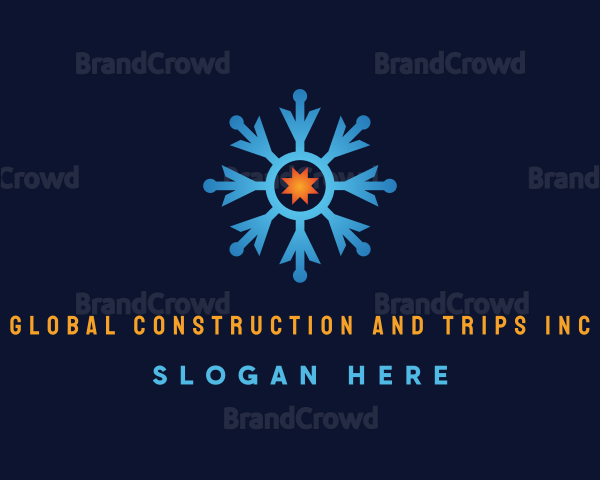 Industrial Thermal Snowflake Logo