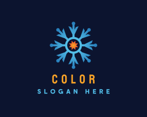 Industrial - Industrial Thermal Snowflake logo design