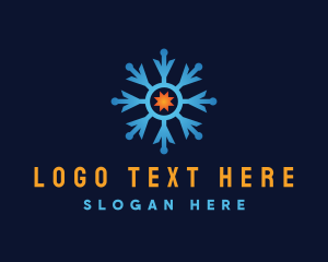 Industrial Thermal Snowflake  Logo