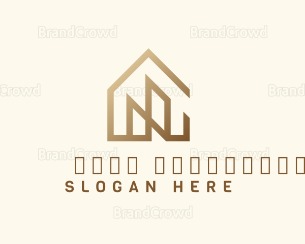 Brown House Letter N Logo