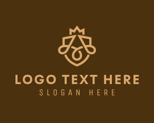 Deluxe - Elegant Royal Crest Letter A logo design