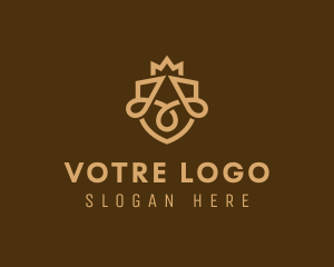 Monarchy - Elegant Royal Crest Letter A logo design