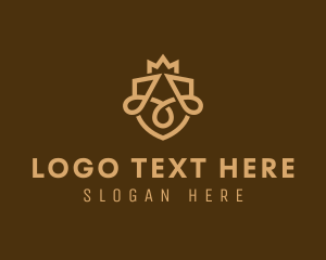 Building - Elegant Royal Crest Letter A logo design
