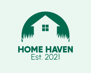 House - House Yard Lawn logo design