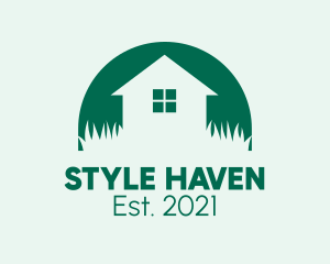 Residence - House Yard Lawn logo design