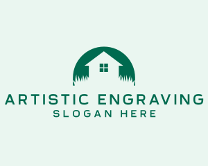 House Yard Lawn logo design