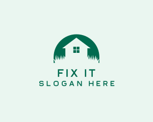 House Yard Lawn logo design