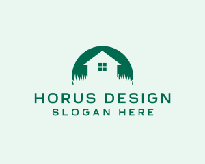 House Yard Lawn logo design