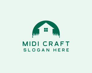 House Yard Lawn logo design