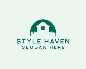 House Yard Lawn logo design