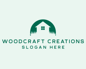 House Yard Lawn logo design