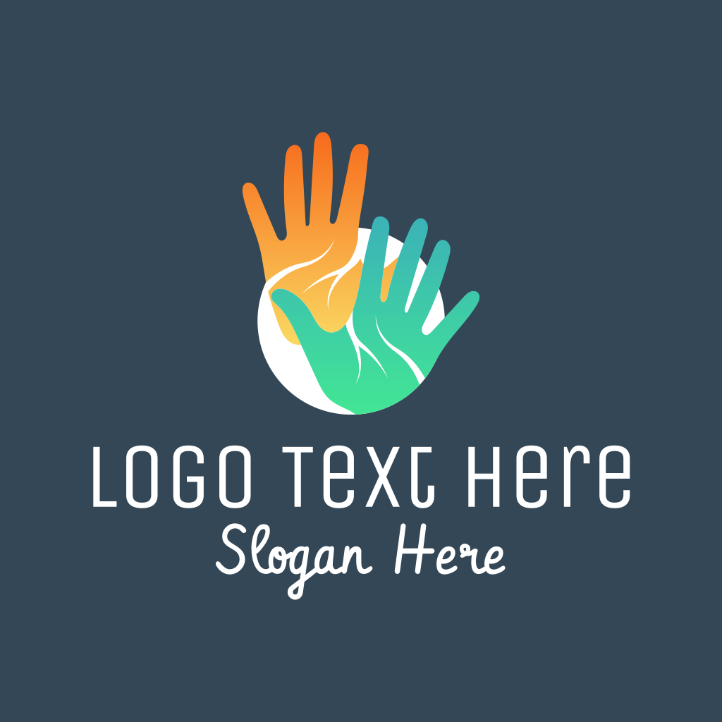 Gradient Hand Charity Logo | BrandCrowd Logo Maker