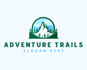 Alpine Mountain Adventure   logo design