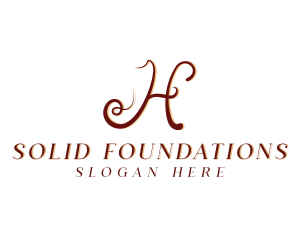 Fashion Boutique Tailoring Letter H Logo