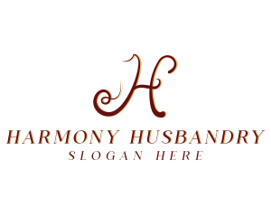 Fashion Boutique Tailoring Letter H logo design