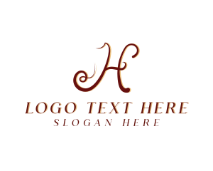 Hotel - Fashion Boutique Tailoring Letter H logo design