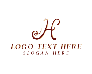 Fashion Boutique Tailoring Letter H Logo