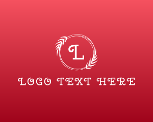 Serif - Event Styling Wreath logo design