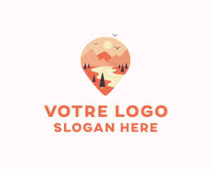 Locator - Travel Vacation Tourism logo design