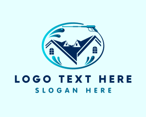 Water - Water House Cleaning logo design