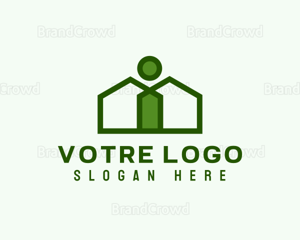 Green Real Estate Architecture Logo