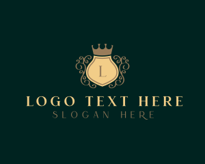 Fashion - Regal Crown Shield logo design