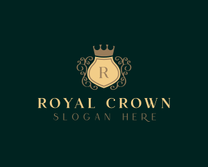 Regal Crown Shield logo design