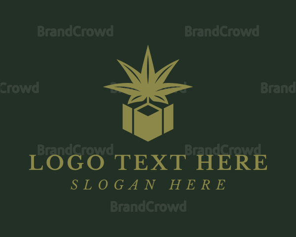 Green Marijuana Box Logo