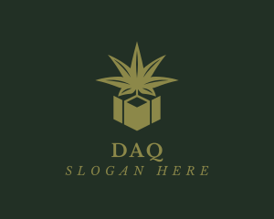 Cube - Green Marijuana Box logo design
