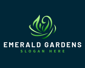 Leaf Lawn Gardening logo design