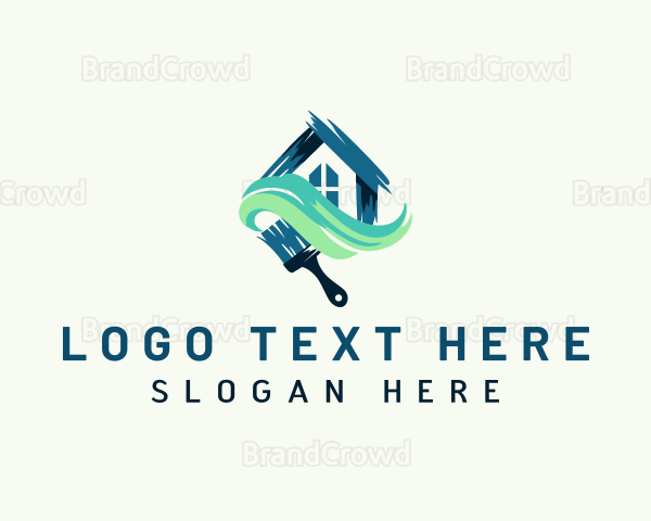 Paint Brush House Logo | BrandCrowd Logo Maker