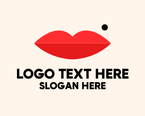 Cosmetics - Lip Beauty Mark Cosmetic logo design