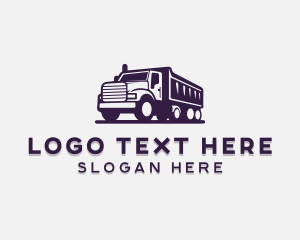 Transportation - Dump Truck Mover Vehicle logo design