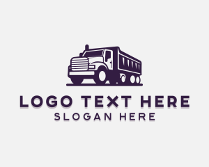 Construction - Dump Truck Mover Vehicle logo design