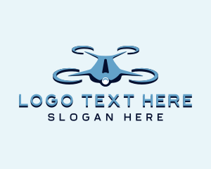 Flights - Quadcopter Drone Camera logo design