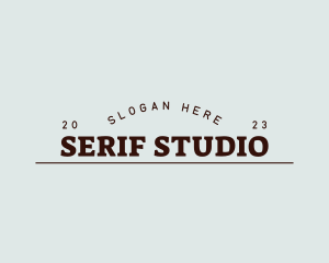 Deluxe Serif Brand logo design