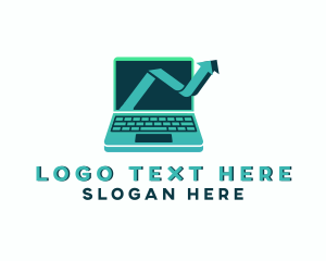 Website - Sales Statistics Laptop Computer logo design