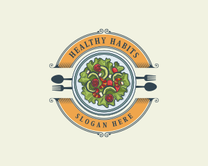 Vegetable Salad Restaurant logo design